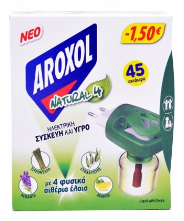 Aroxol Natural4 szúnyogirtó készülék és folyadék 22,5ml